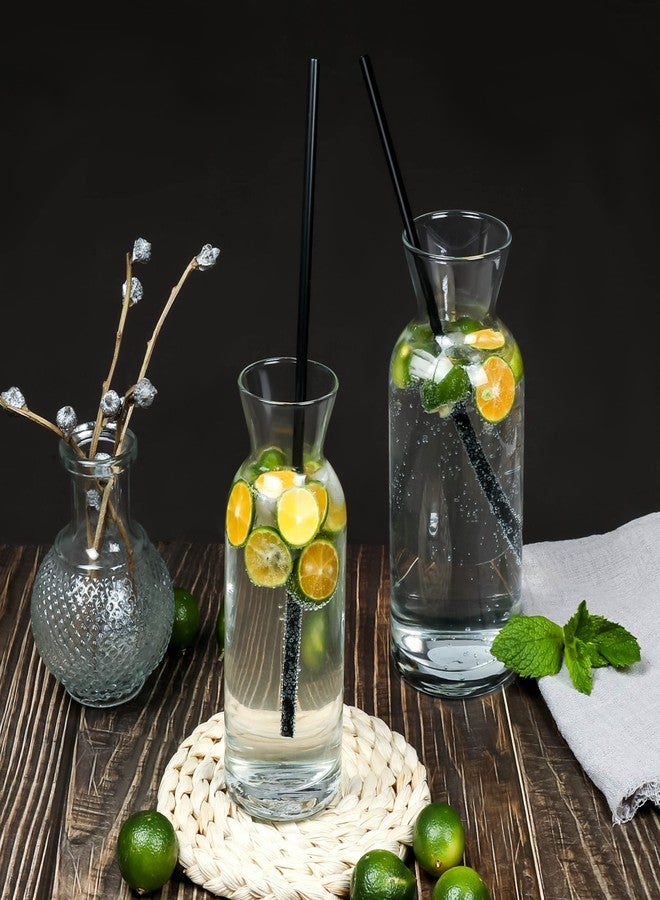 CVNDKN Black Straws,200 Pcs Long Disposable Plastic Drinking Straws. (0.23''diameter and 10.2"long)-Black - Image 3